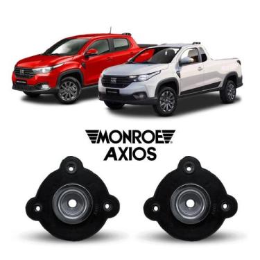 Imagem de Par Coxim Suporte Dianteiro Nova Fiat Strada 2023 - Axios