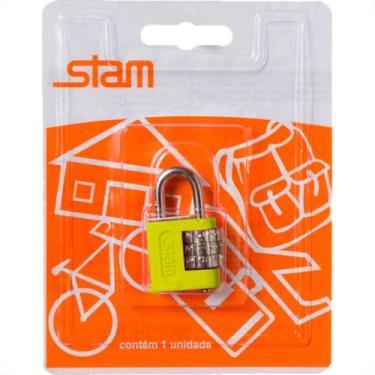 Imagem de Stam Cadeado C/Segredo  25Mm Cart.Amar