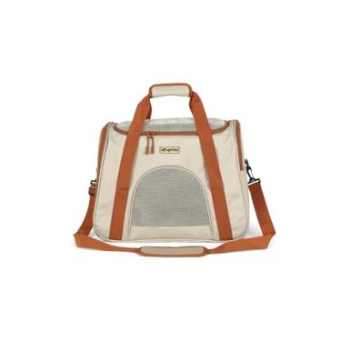 Imagem de Bolsa para Transporte De Cães E Gatos em Avião Cabine Luxo Confortável (32X25X45 Cm) até 4,5 kilos Com Almofada ideal Yorkshire Mini Shitzu Pinscher Chihuahua Filhotes Spitz