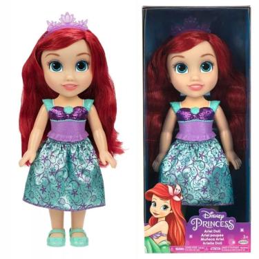 Imagem de Boneca Ariel Toddler 38cm Articulada Disney Princesas - Multikids
