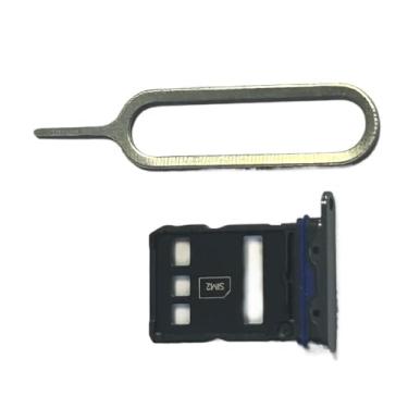 Imagem de zhxchzhi Suporte de bandeja de cartão SIM duplo OEM solt+pin compatível com Honor Magic 7 5G peças pretas