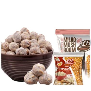 Imagem de Combo 2 kg de milho de pipoca mushroom + 500g de milho tipo 1 - lttali