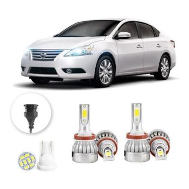 Imagem de Lampadas Led Nissan Sentra 2014 A 2020 H11 H11 20000lm - V10, Branco