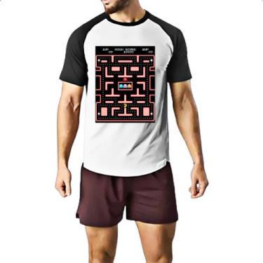Imagem de Camiseta Raglan Retro Game Miss Pacman - Alearts, M