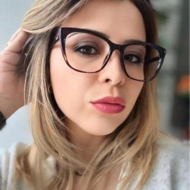 Imagem de Armação de Óculos Feminino Clara Lê Belle, Marrom degradê