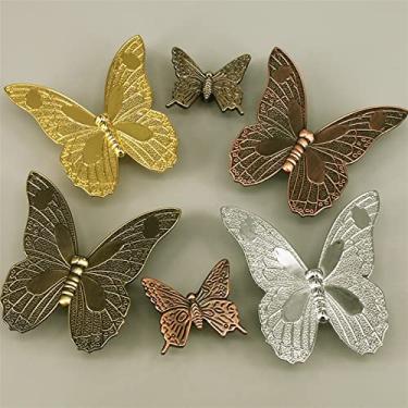 Imagem de Puxador de armário de gaveta em forma retrô Puxador de móveis Handware liga de zinco armário puxador de guarda-roupa 1 peça maçaneta de porta com fechadura (cor: prata G)