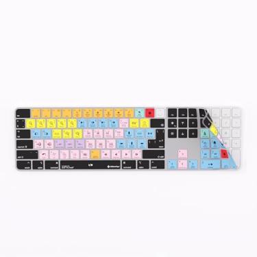 Imagem de Capa de atalho para Avid Pro Tools compatível com o teclado iMac Magic com TouchID e teclado numérico Magic - By Editors Keys