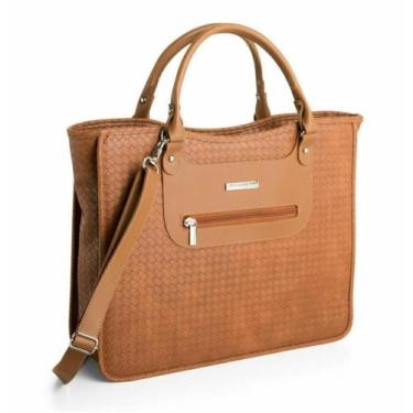 Imagem de Pasta Bolsa Executiva Para Notebook 15.6 Em Tresse Feminina - Viccina,