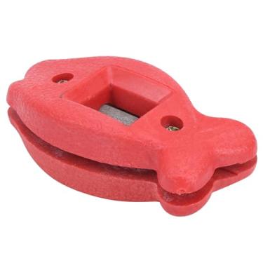 Imagem de Brrnoo Aparelador da Lâmina de Patins de Gelo, Ferramenta de Moedor de Borda de Skate de Hóquei Com Diamante Plástico Duplo Grifo Fino Grossa para Patinar As Lâminas de Hóquei (vermelho)