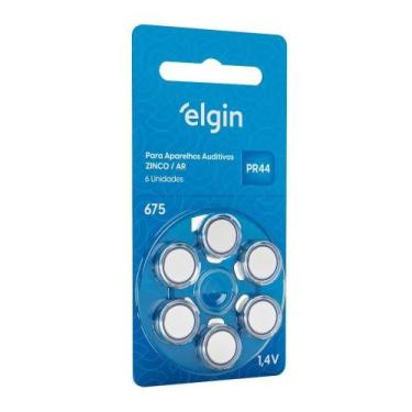 Imagem de Pilha Auditiva Elgin Tamanho 675 Pr44 1,4v Com 6 Unidades