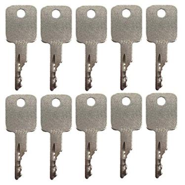 Imagem de Pacote com 10 chaves de ignição para Bobcat, Terex, Broce, Ditch Witch, Genie, Grove, Ingersoll-Rand, JLG, Pollock, Tenant, Timberjack, Vermeer, Volvo 307852A1, 6693241, 6709527, 714602, A77313, D250
