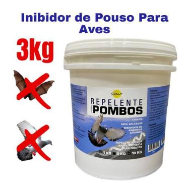 Imagem de Gel Repelente Pouso para Pombos e Morcegos 3kg Colly Inibe Pouso Pombo