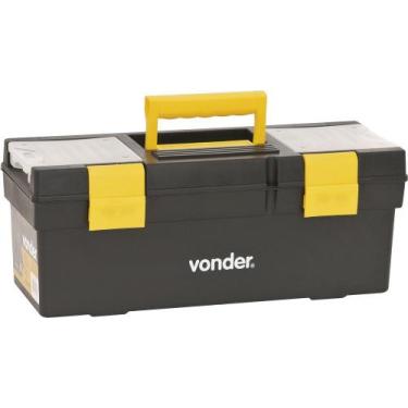Imagem de Caixa Plástica Para Ferramentas Baú 400x155x160mm Com Bandej - Vonder