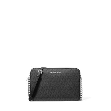 Imagem de Michael Kors Bolsa transversal feminina Jet Set, Preto