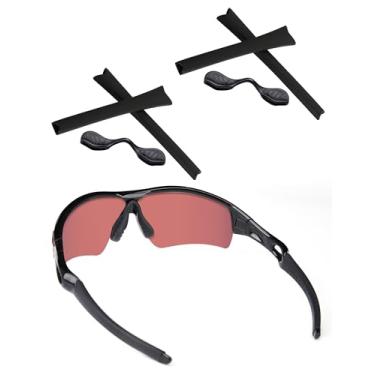 Imagem de Acefrog Kit de 2 pares de protetores de nariz com manga de têmpora de substituição para óculos de sol Oakley Radar Edge OO9184 OO9184, caminho de radar, alcance de radar, radar XL, ajuste perfeito