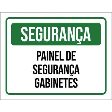 Imagem de Kit 5 Placas Segurança Painel Gaginetes 36X46