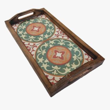 Imagem de Bandeja Café da Manhã Grande com 2 azulejos - Estilo Rústico