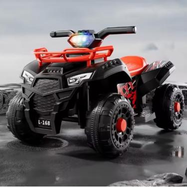 Imagem de Mini Quadriciclo Elétrico Infantil 6V Sport, Veículo Elétrico para Crianças, Vermelho