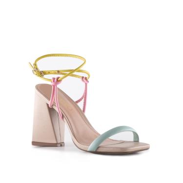Imagem de Sandália De Salto, Via Uno, Feminino, Alecrim, 38
