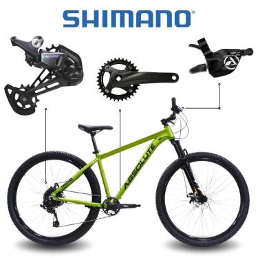 Imagem de Bicicleta Aro 29 Absolute Nero 5 Shimano Deore 12v Freio Hidráulico 13,5 Verde