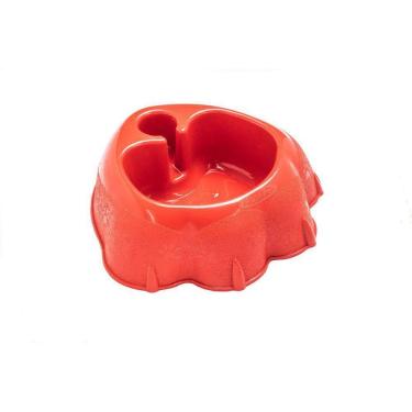 Imagem de Bebedouro Para Cães Com Suporte Garrafa Pet Medio Vermelho