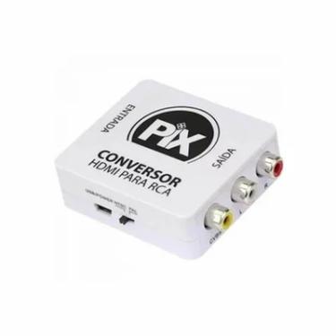 Imagem de Conversor De Vídeo Componente Rca Para Hdmi Pix 075-7189 Branco - Pix