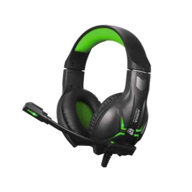 Imagem de Headset Gamer Arena Com Microfone Preto E Verde Hgar Elg