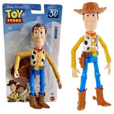 Imagem de Boneco Articulado Xerife Woody Disney Toy Story 24Cm Edição 30 Anos - 
