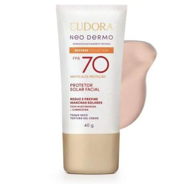 Imagem de Protetor Solar Facial com Cor Eudora Neo Dermo FPS 70 40ml