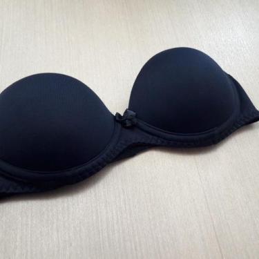 Imagem de Sutiã Premium de Bojo sem alça em Microfibra - Tiê Lingerie, Preto, 42