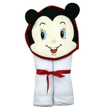 Imagem de Toalha De Banho Kit Kolola Forrada Com Capuz Joaninha Bordado Vermelho