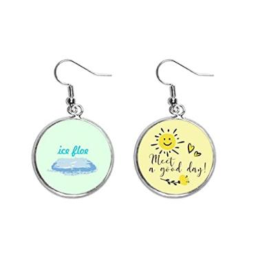 Imagem de Brincos Nutritious Arctic Bacalhau Fish Ear Drop Sun Flower Jewelry Fashion