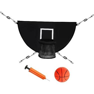 Imagem de Fancyes Mini trampolim cesta de para crianças rack de e bomba externa brinquedos esportivos acessório de trampolim para