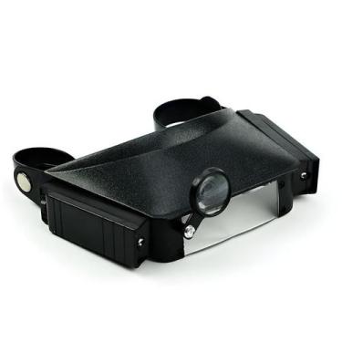 Imagem de Lupa Suporte De Cabeça Com 3 Lentes Aumento LED Profissional Pala West