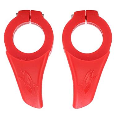 Imagem de Grcfumo 1 par mini guidão de descanso de bicicleta, bicicleta universal pontas de barra estendida, extensor ergonômico para bicicleta de montanha (Red)