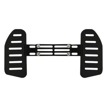 Imagem de KiBcsLic Pedaleira dianteira alargada universal para bicicleta elétrica, apoio ajustável de 20 a 34,5 cm, espaçamento de instalação, superfície antiderrapante,