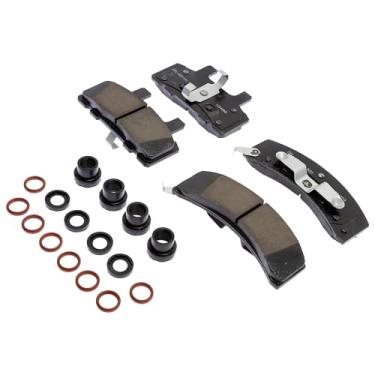 Imagem de ACDelco Kit de pastilhas de freio a disco frontal de cerâmica profissional 17D369CHF1