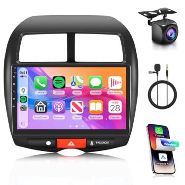 Imagem de Rádio veicular 4 núcleos 4G + 64G Android para Mitsubishi ASX 2013-2015, para Outlander Sport 2011-2017, para RVR 2011-2017, Rimoody Car Stereo Carplay Android Auto Mirror Link 10,1 polegadas, GPS