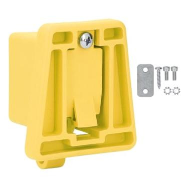 Imagem de Bloco de transporte dianteiro de bicicleta reforçado PA66 fibra de vidro adaptador de suporte de bolsa para bicicleta dobrável Brompton peça de ciclismo durável leve acessório de (Amarela)