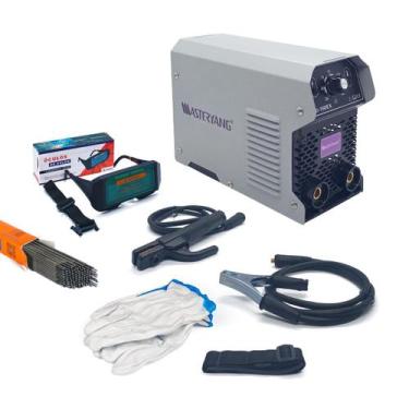 Imagem de Máquina Inversora de Solda Portátil 160A MMA S/Gás 220V Kit Completo E