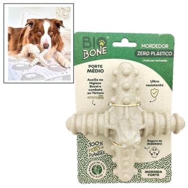 Imagem de Brinquedo Mordedor Cachorro 100% Natural Pet Biobone Tam. M Sabor:Cana