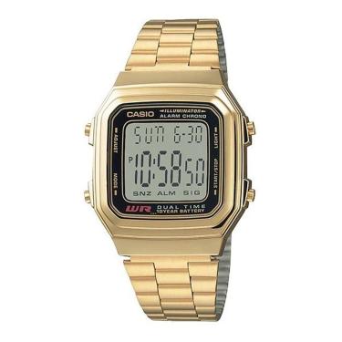 Imagem de Relogio casio Unissex Vintage Dourado Digital A178WGA-1AD