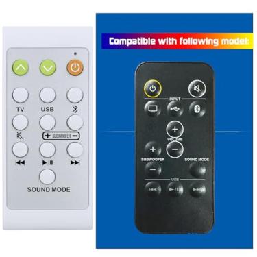 Imagem de Controle remoto de substituição RC877S adequado para Onkyo Soundbar System LSB50, LST10, 24140877, RC-877S, RC877S, RC877, LS-T10, LS-B50, com botões grandes