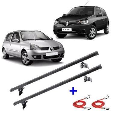 Imagem de Rack De Teto Renault Clio 2 Portas 2000 A 2017 + 2 Elásticos - Rack De