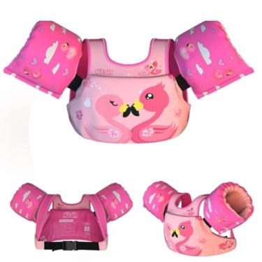 Imagem de Boia Infantil com Colete Salva Vidas Nash Flamingo