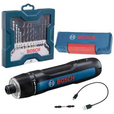 Imagem de Parafusadeira a Bateria 3,6V GO-3 com Estojo de Brocas 15 Peças BOSCH