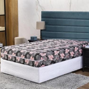 Imagem de Capa Colchão Queen 30Cm Zíper Protetor Malha Estampada 1 - Ametista De