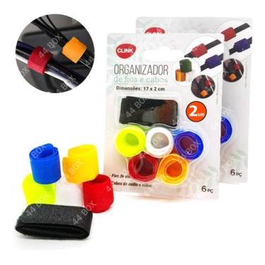 Imagem de Prendedor De Fios Cabos Fita tiras autocolantes Abraçadeira Presilha -