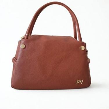 Imagem de Bolsa feminina baú marrom caramelo Pavão de Ouro-Feminino