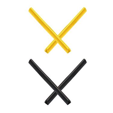 Imagem de Mryok — Meias de substituição para óculos de sol Oakley Triggerman – Opções, Yellow & Black, One Size